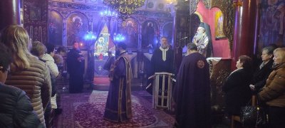 Ο Μητροπολίτης Χαλκίδας στην προηγιασμένη της Τετάρτης της Β΄ εβδομάδας των νηστειών