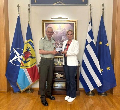 Συνάντηση της Δημάρχου Χαλκιδέων με τον Αρχηγό ΓΕΕΘΑ