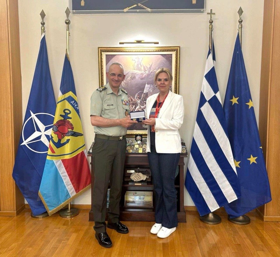 Συνάντηση της Δημάρχου Χαλκιδέων με τον Αρχηγό ΓΕΕΘΑ