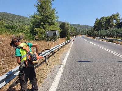 Γκάζι σε έργα οδικής ασφάλειας στην Εύβοια