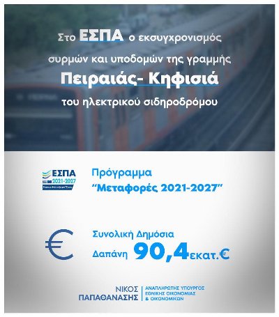 Ο ηλεκτρικός σιδηρόδρομος μπαίνει σε τροχιά αναβάθμισης